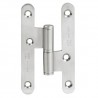 Zawias do drzwi 100x58mm stal nierdzewna inox LEWY (pl) mod. 409