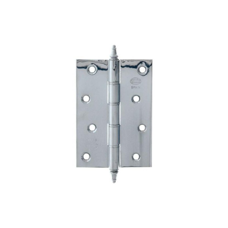 Zawias do drzwi 100x70mm mosiądz chrom połysk splatany mod. 1008