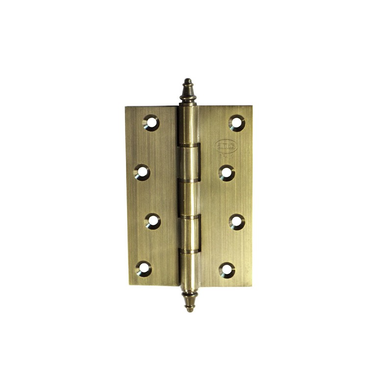 Zawias do drzwi 100x70mm mosiądz złoto antyczne splatany mod. 1008