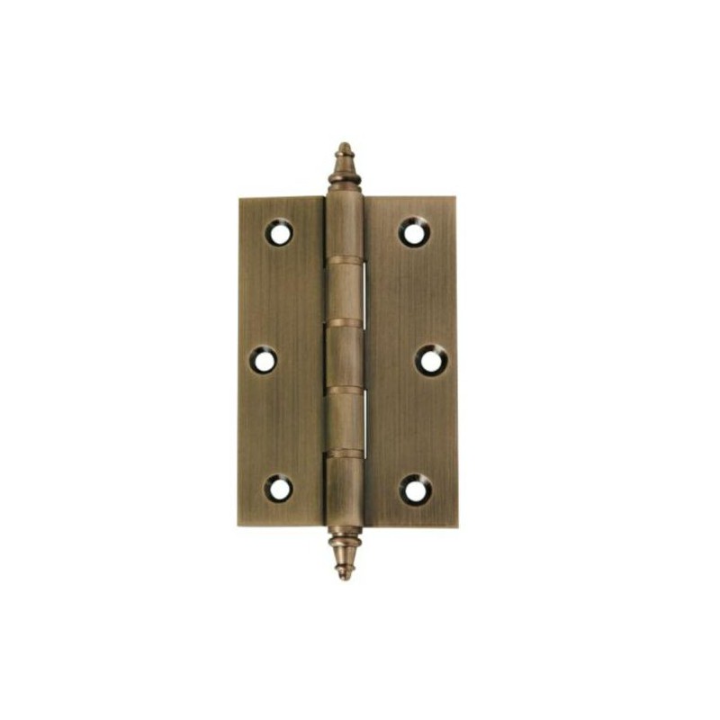 Zawias do drzwi 80x60mm mosiądz złoto antyczne splatany mod. 1008