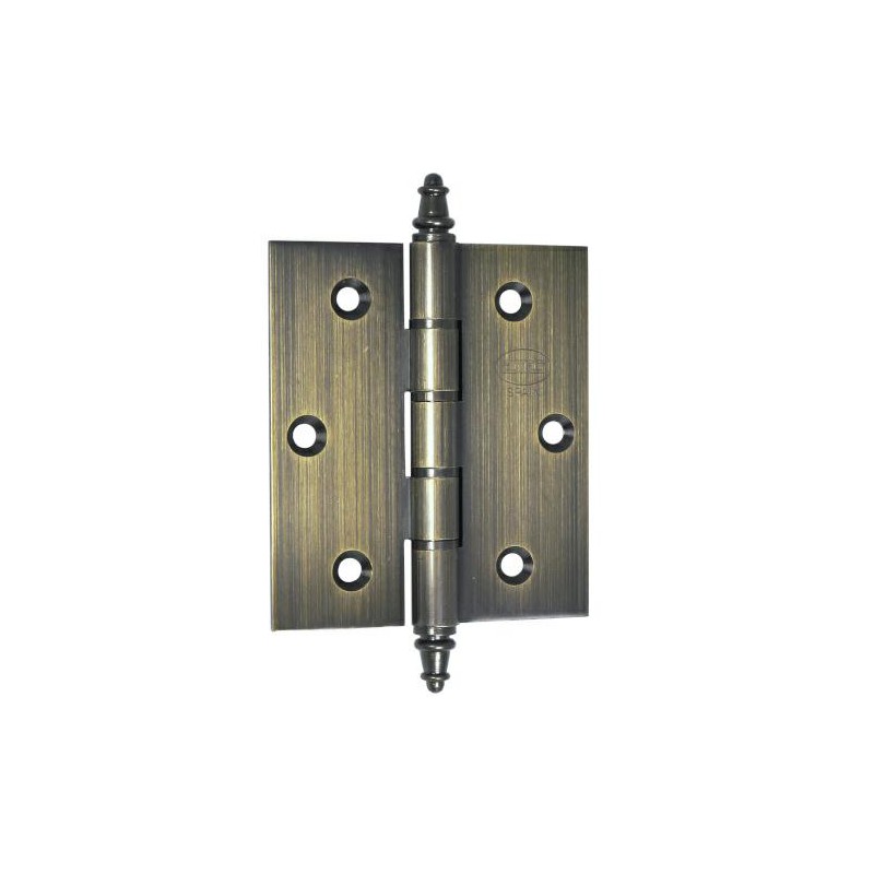 Zawias do drzwi 80x70mm mosiądz złoto antyczne splatany mod. 1008