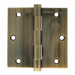 Zawias do drzwi 89x89mm mosiądz złoto antyczne splatany 2szt. mod. 3010