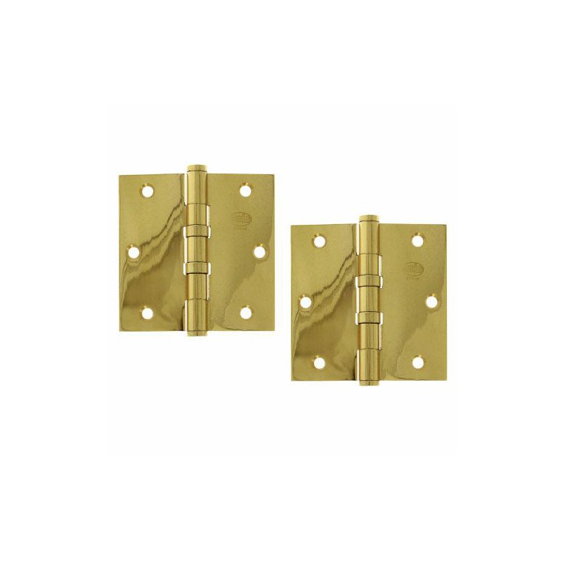 Zawias do drzwi 76x76mm mosiądz lakierowany splatany 2szt. mod. 3012