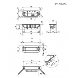 Zaczep bez magnesu chrom mat MINIMAL do Mediana Evolution i Centro