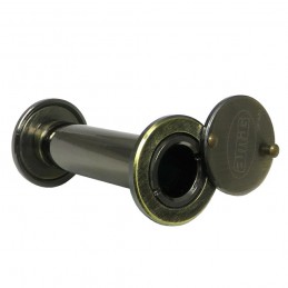 Wizjer do drzwi 60-85mm fi.16 złoto antyczne mod. 5 z klapką