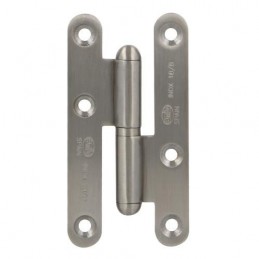 Zawias do drzwi 100x58mm stal nierdzewna szczotkowana INOX rozłączny LEWY (pl) mod. 405