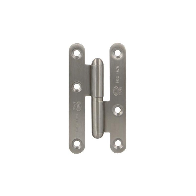 Zawias do drzwi 100x58mm stal nierdzewna szczotkowana INOX rozłączny LEWY (pl) mod. 405