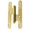 Zawias do drzwi 100x57mm stal mosiądzowany mat rozłączny LEWY (pl) mod. 405C