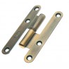 Zawias do drzwi 80x41mm mosiądz złoto antyczne rozłączny LEWY (pl) mod. 405