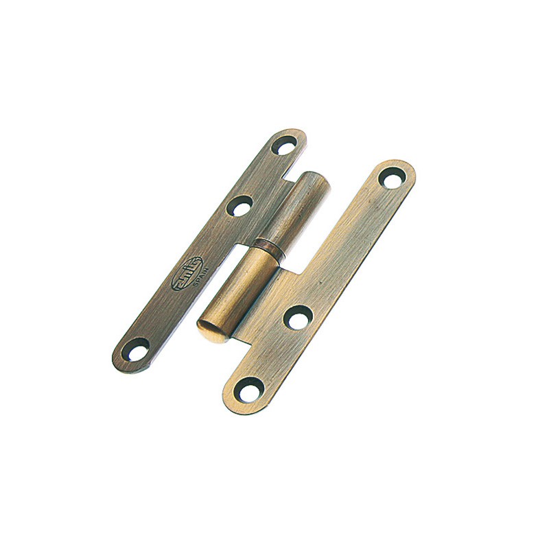 Zawias do drzwi 95x52mm mosiądz złoto antyczne rozłączny LEWY (pl) mod. 405