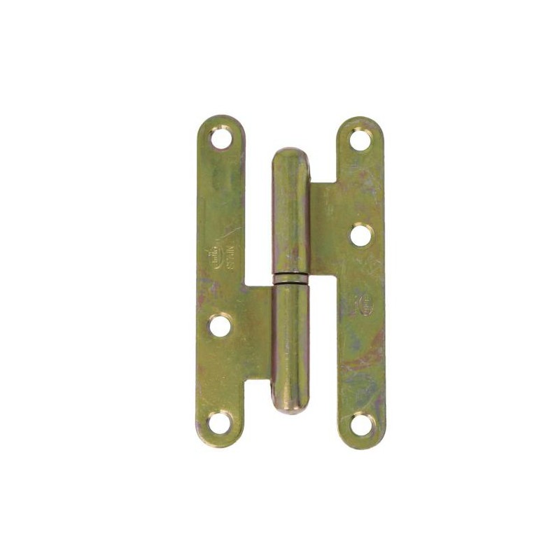 Zawias do drzwi 95x52mm stal żółty ocynk rozłączny PRAWY (pl) mod. 405