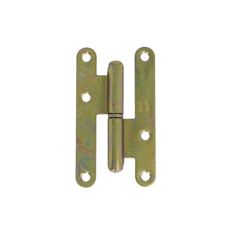 Zawias do drzwi 95x52mm stal żółty ocynk rozłączny LEWY (pl) mod. 405