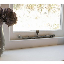 Zaczep z blokadą do ograniczników okiennych cynkowany