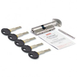 Wkładka z gałką do drzwi 70mm G35/35 nikiel mat mod. Scudo DCK