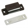 Zatrzask meblowy magnetyczny pojedynczy brązowy 43x15mm mod. 5