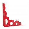 Wspornik półki stalowy czerwony 180x180mm BUBBLE 18