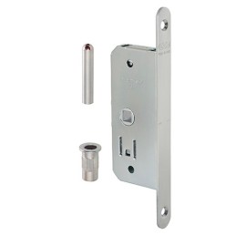 Zamek do drzwi składanych DUETTO E35 chrom mat komplet