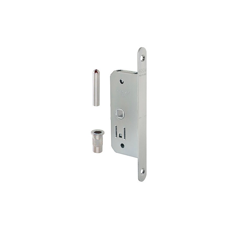 Zamek do drzwi składanych DUETTO E35 chrom mat komplet