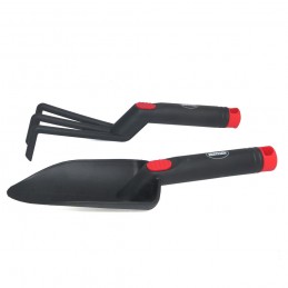 Zestaw ogrodniczy łopatka i grabki plastikowe mod. P31