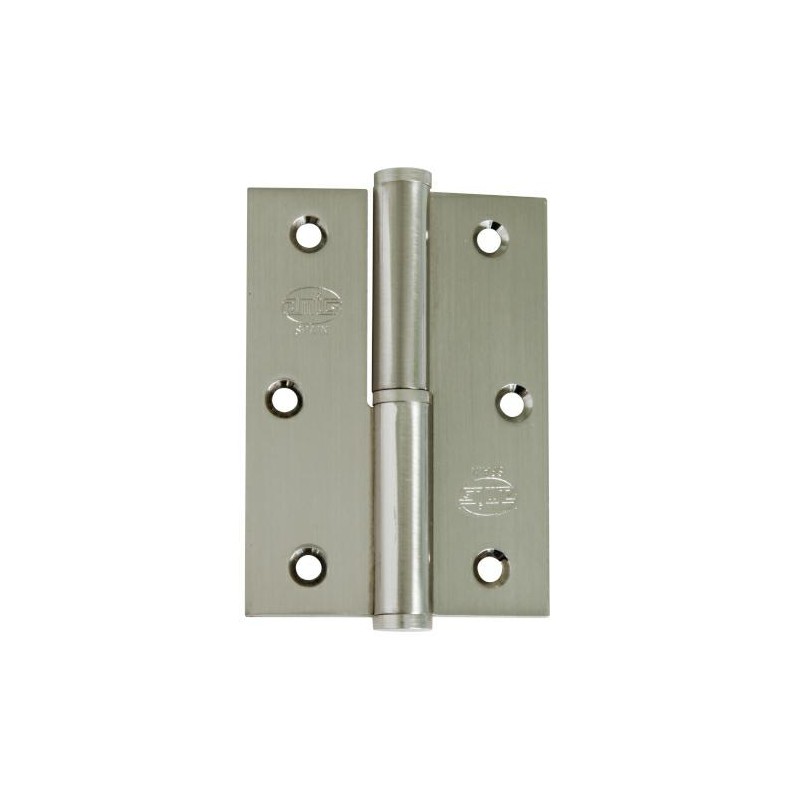 Zawias do drzwi 90x65mm stal chrom mat PRAWY (pl) mod. 424