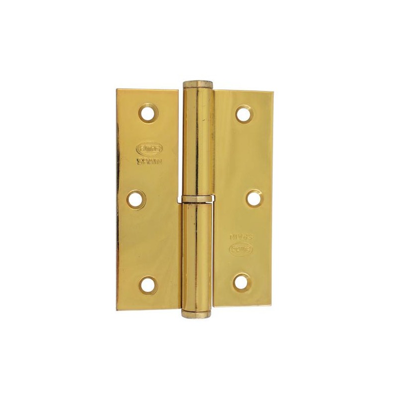 Zawias 424-90x65 mosiądzowany Lewy