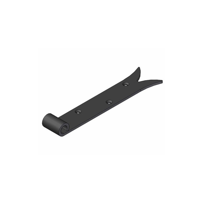 Zawias pasowy 350mm ozdobny czarny do fi.14 mod. 7020