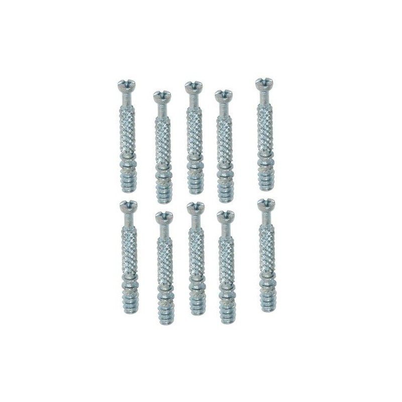 Śruby meblowe do mimośrodów 45x34x11mm do drewna cynkowana 10szt. mod.55