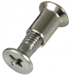 Śruba meblowa z nakrętką M5x15 INOX