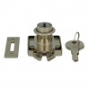 Zamek meblowy 2A niklowany