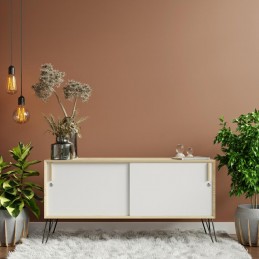 Zamek meblowy do drzwi przesuwnych fi. 19mm niklowany mod.2A DIS