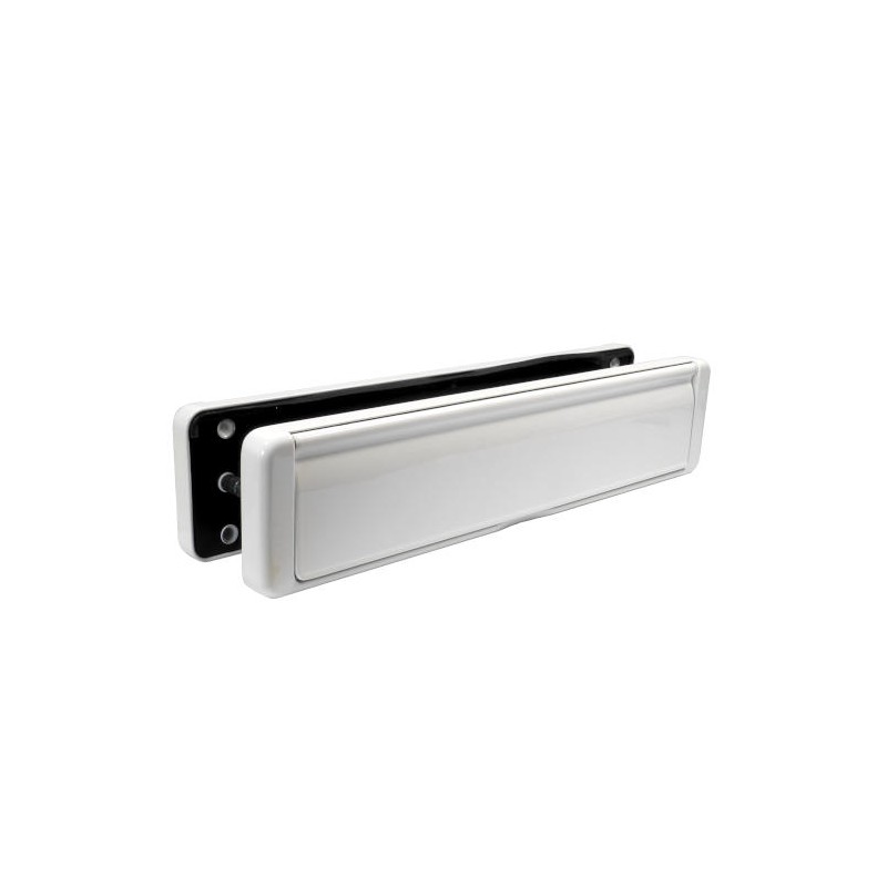 Wrzutnia na listy dwustronna ze szczotką biała 68x310mm 40-80 NU MAIL