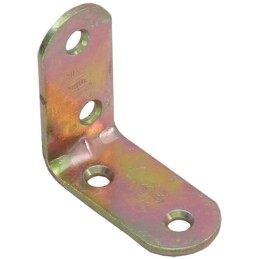 Kątownik budowlany 40x40x19mm żółty ocynk mod.3 EAN