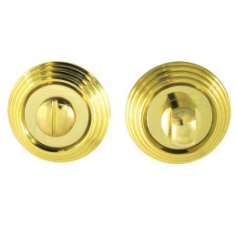 Szyld WC z pokrętłem (310) rozeta 57mm mosiądz t.4mm mod.269