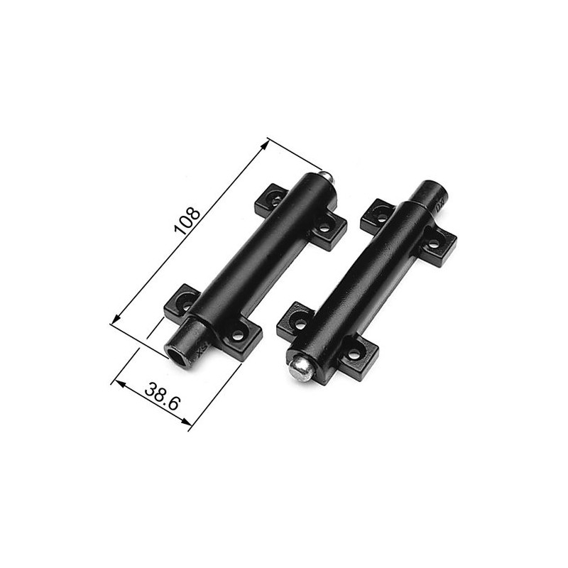 Zamykacz wysuwany srebrny mat lewy AGB