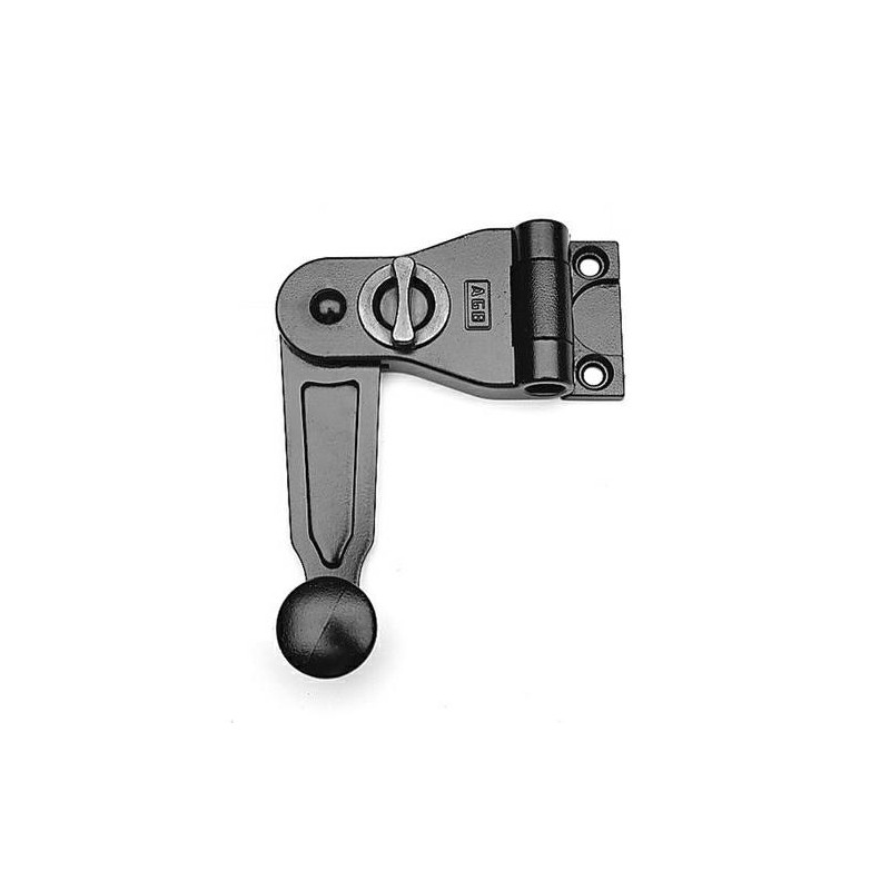 Zamknięcie okiennicy Ramię 75mm 180st.    czarne