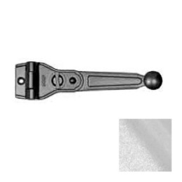 Zamknięcie okiennicy Ramię 90mm 180st.    srebrny mat