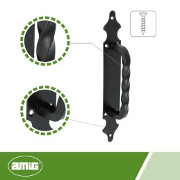 Pochwyt 100-280x45x2 czarny