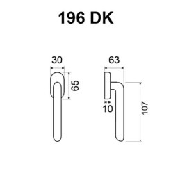 Klamka ALT WIEN 196DK okienna chromowana