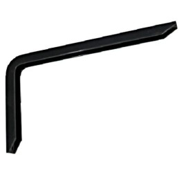 Wspornik półki aluminium czarny 350x200mm mod.4