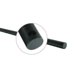 Pręt stalowy czarny fi 22x3000mm do zasuwnicy okiennej do klamek Cremone