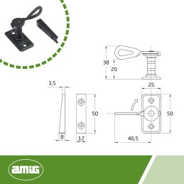 Zamknięcie okna 12-20 czarne