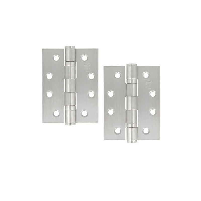 Zawias do drzwi 102x76mm stal nierdzewna INOX splatany łożyskowany 2szt. mod. 2012A