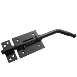 Zasuwa drzwiowa stalowa czarna 200mm mod. 320