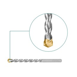 Wiertła do betonu 4-10mm 5szt DIS         TACSD5055
