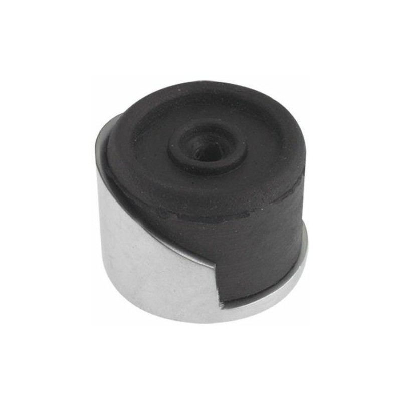 Odbój drzwiowy czarny / chrom mat 38mm odbojnik podłogowy
