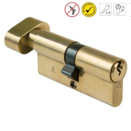 Wkładka z gałką do drzwi 70mm G35/35 mosiądz połysk mod. 9500