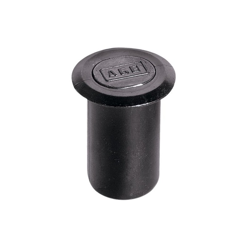 Zaczep tulejka ze sprężyną do zasuwy czołowej 12,5x15mm czarny