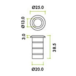Zaczep ze sprężyną 13mm chrom mat