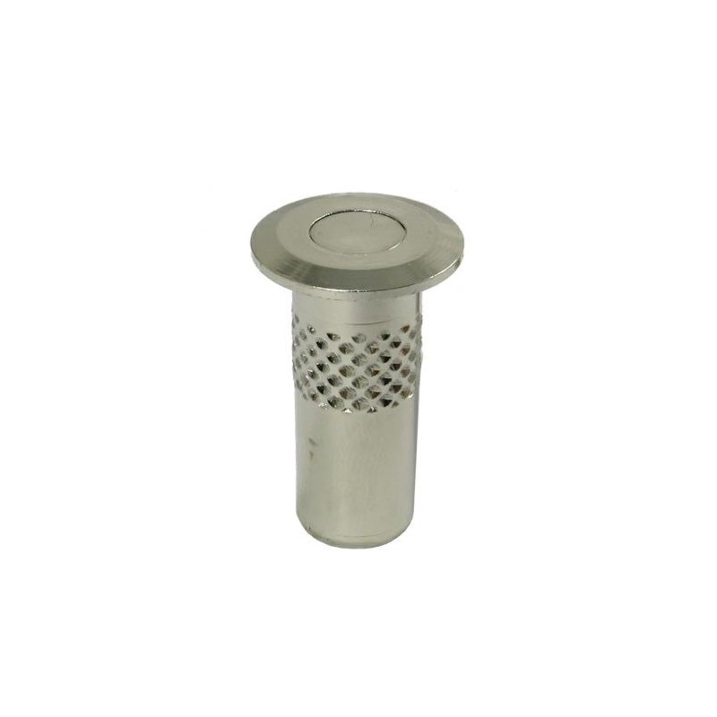 Zaczep tulejka ze sprężyną do zasuwy czołowej 8mm niklowany