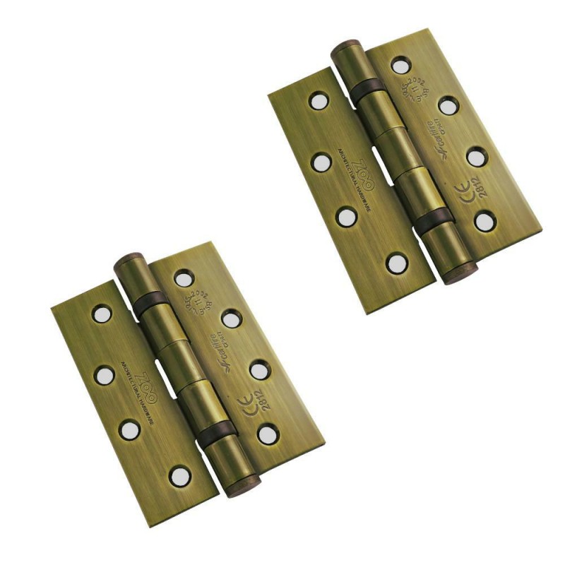 Zawias stalowy 102x76mm złoto antyczne 2szt. łożyskowany mod. ZHS43